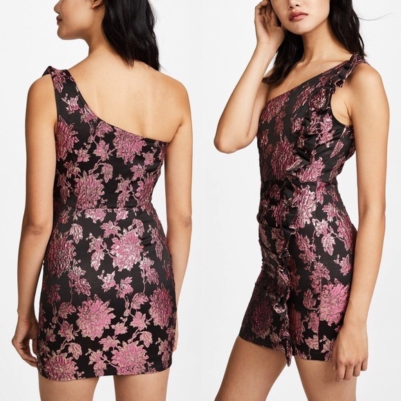 For Love & Lemons Luella Jacquard Mini Dress - Picture 4 of 15